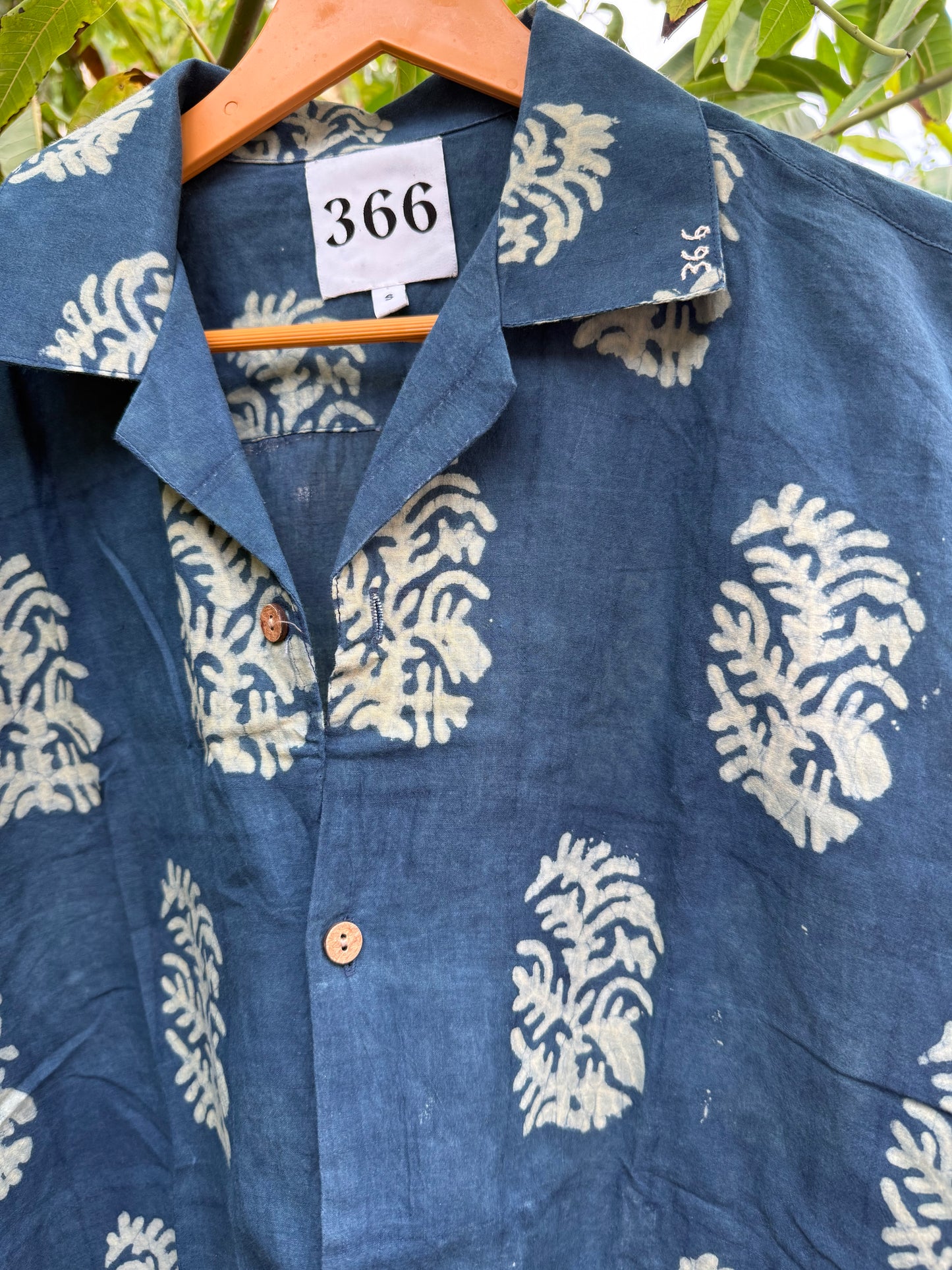 Indigo Leaf Shirt