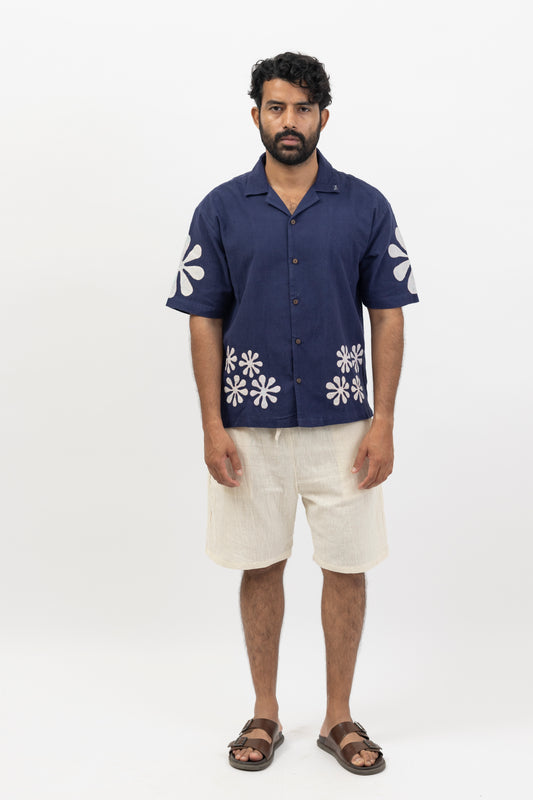 Ethnic Indigo Weave Unisex Shirt