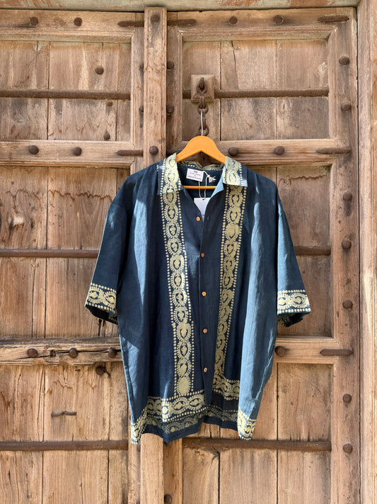 Indigo Border Bela Block Unisex shirt