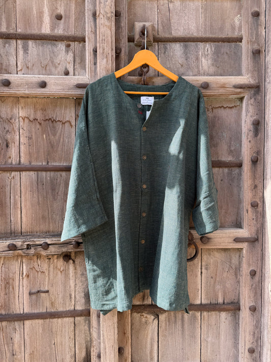 Green Kimono Sleeve Unisex Shirt