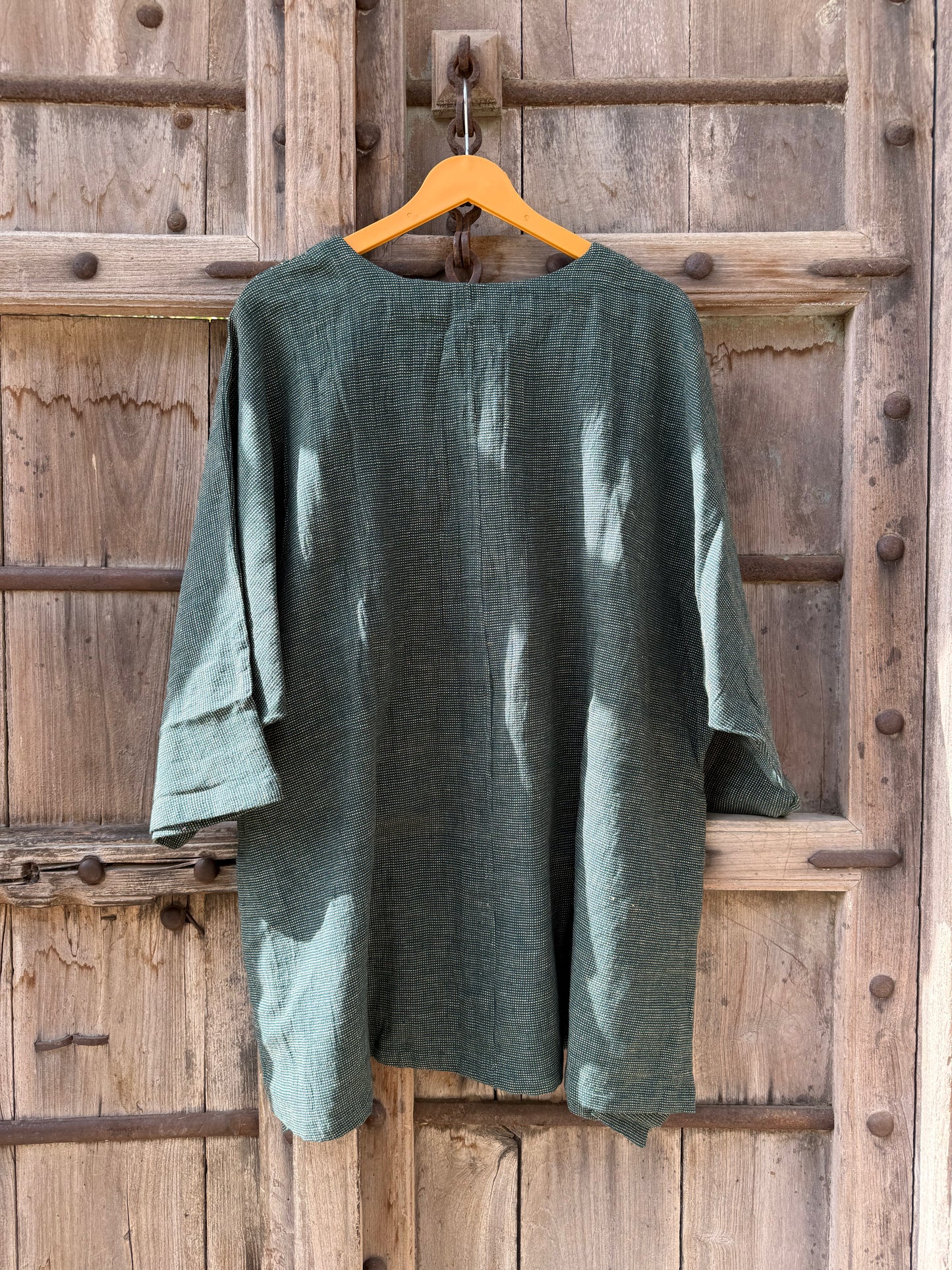 Green Kimono Sleeve Unisex Shirt