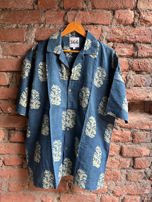 Indigo Leaf Shirt